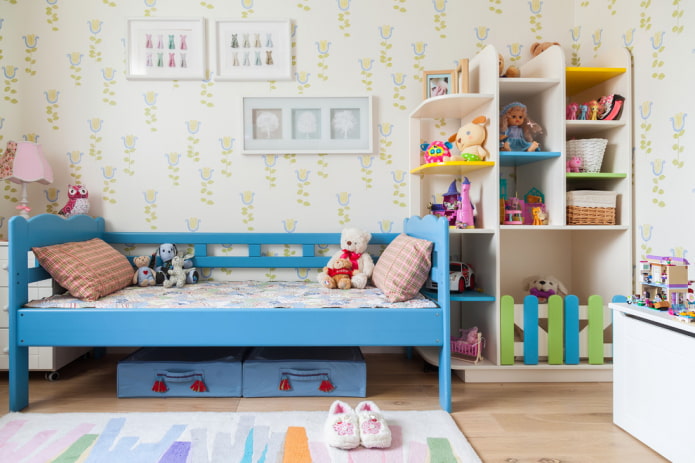 wardrobe in the interior of the nursery