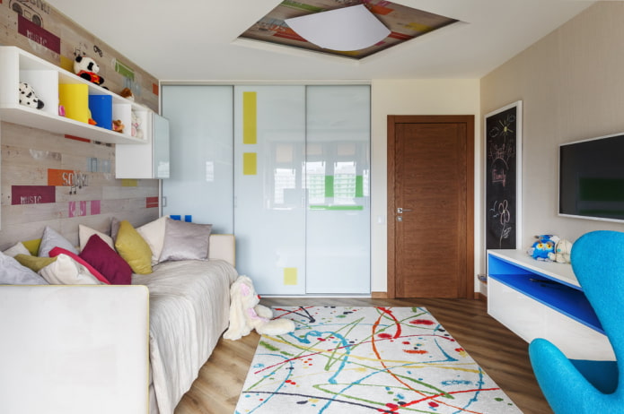 wardrobe in a children's room