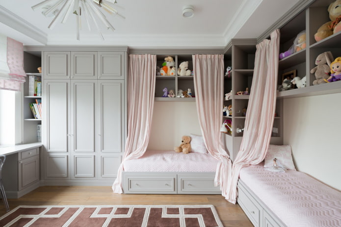 wardrobe in the interior of the children's room