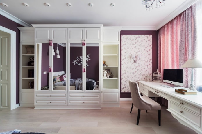 wardrobe in the interior of the children's room