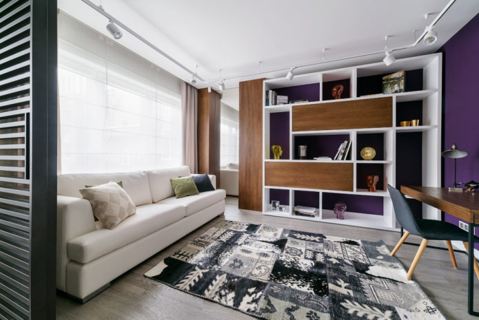wardrobe in the interior of the hall