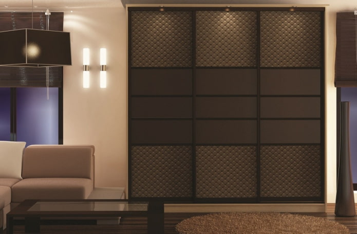 wardrobe in the interior of the hall