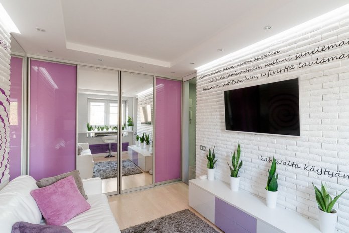 interior of an apartment of 50 square meters