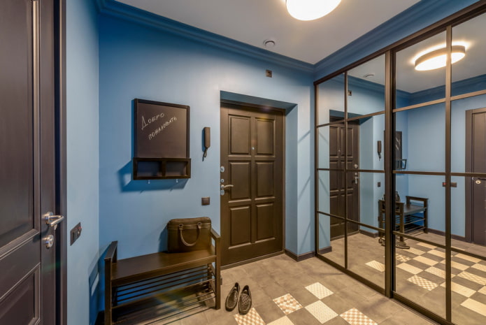 wardrobe in the hallway interior
