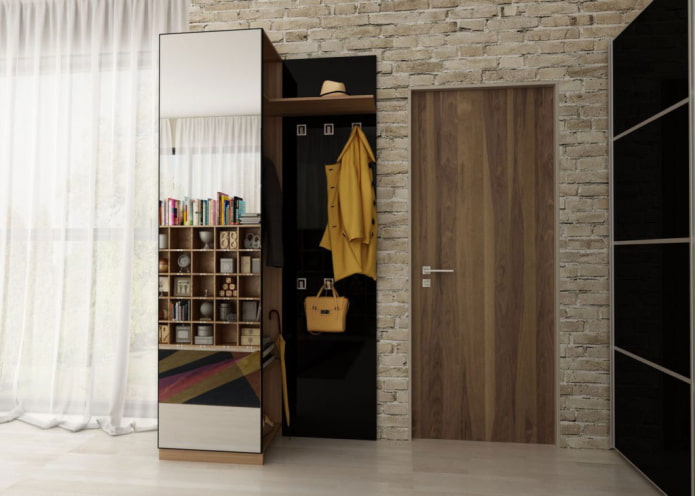 tall cabinet in the interior of the hallway
