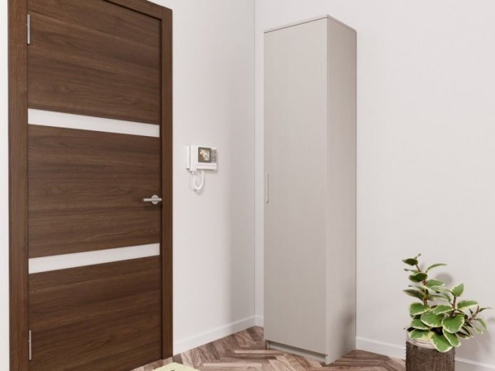 tall cabinet in the interior of the hallway