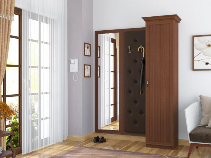tall cabinet in the interior of the hallway
