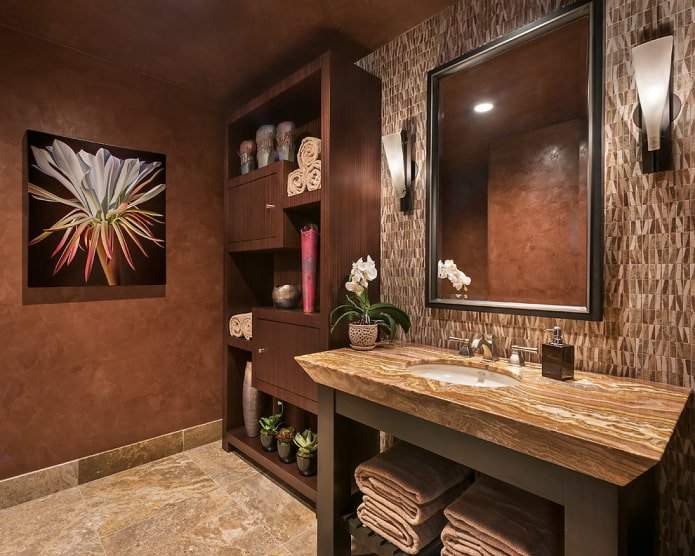 cabinet in the toilet interior