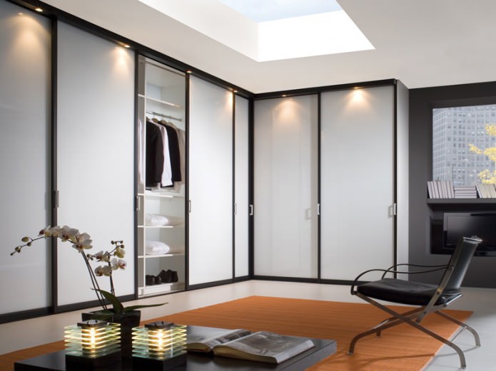 corner sliding wardrobe