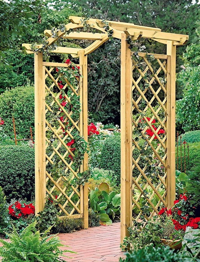 arches with trellises