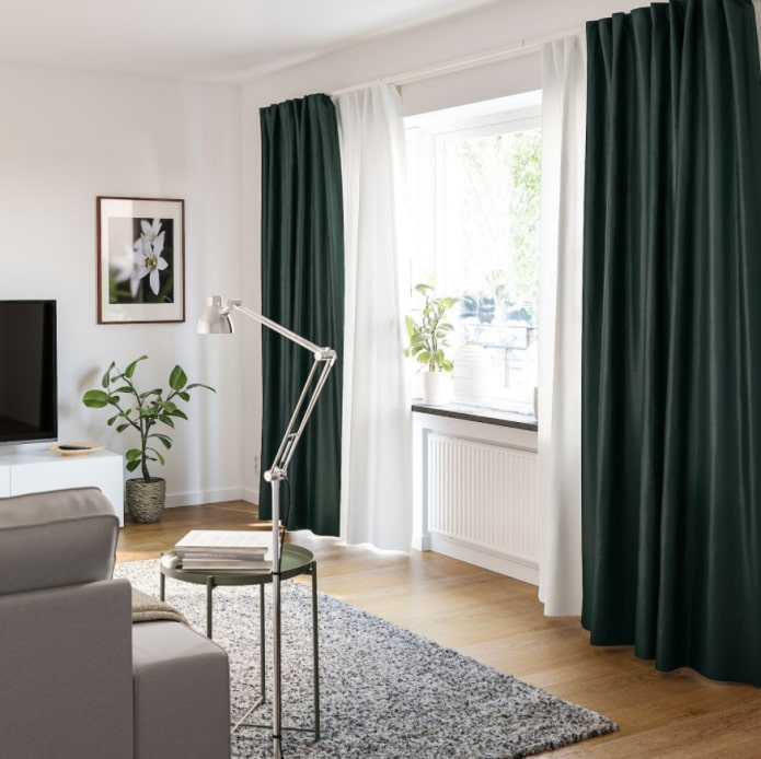 dark ikea curtains
