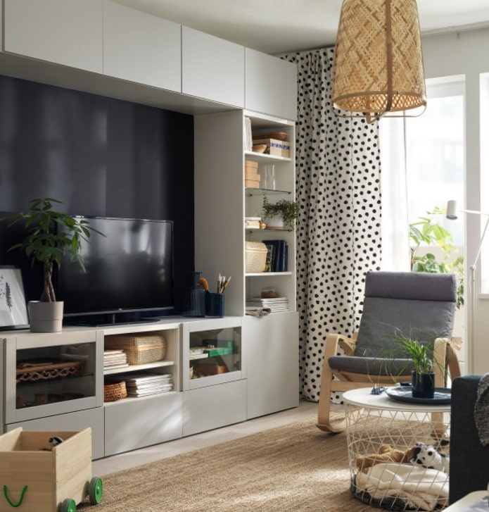black and white ikea fabric