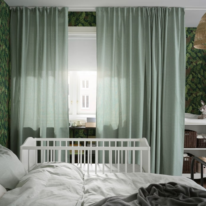 curtains in the nursery