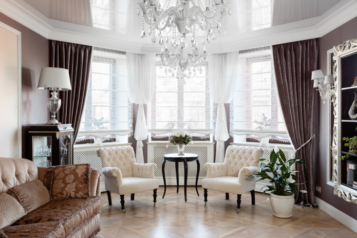 curtains from different fabrics