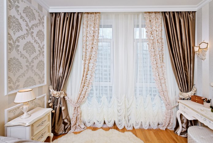curtains from different fabrics