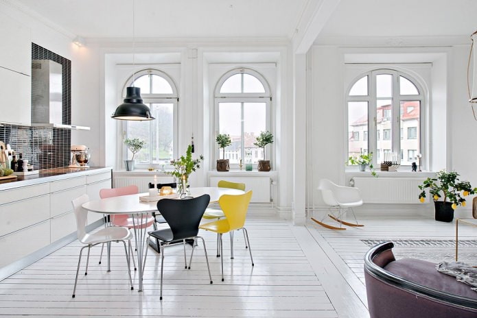 arched windows
