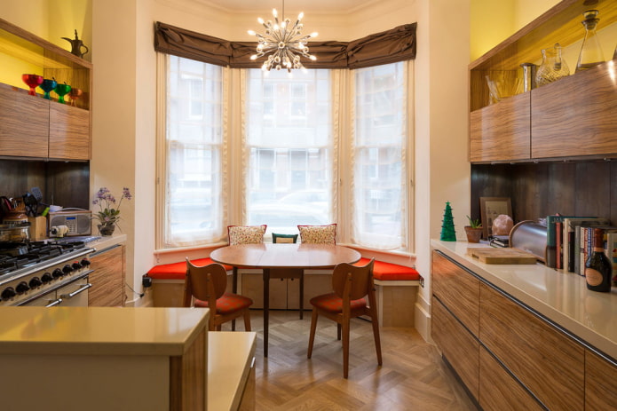 Bay window in an apartment