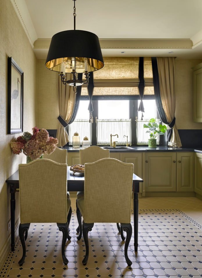 short curtain with grabs