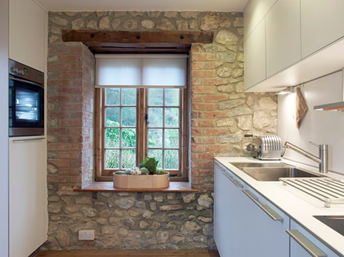 curtain in the kitchen