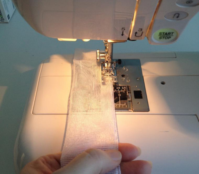 sew the tie from the inside