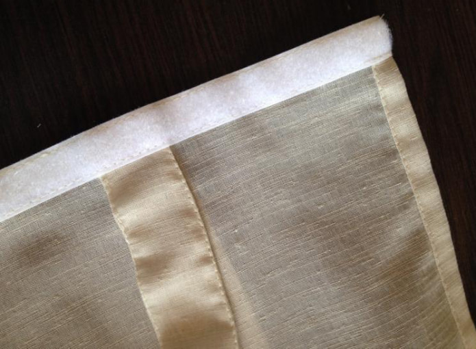 how to sew a curtain with Velcro