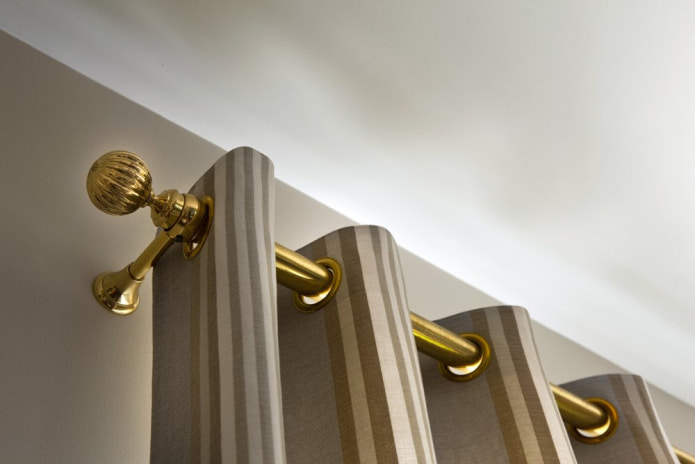 curtain rod for eyelets