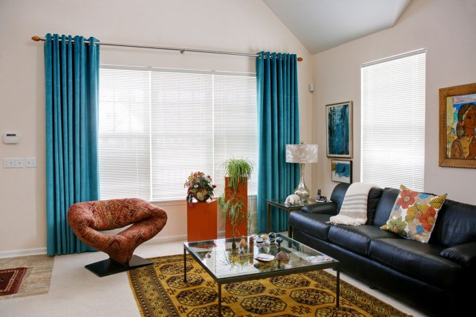 curtains in the living room
