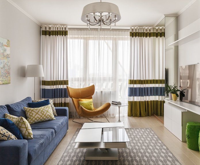 curtains in the living room