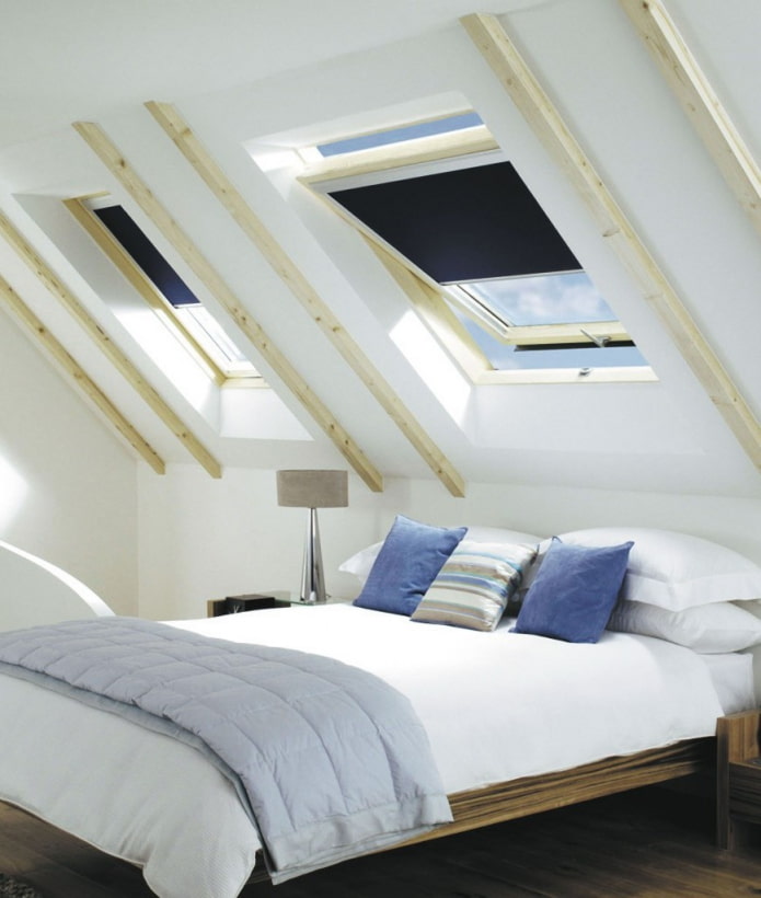 roof windows with roller blinds