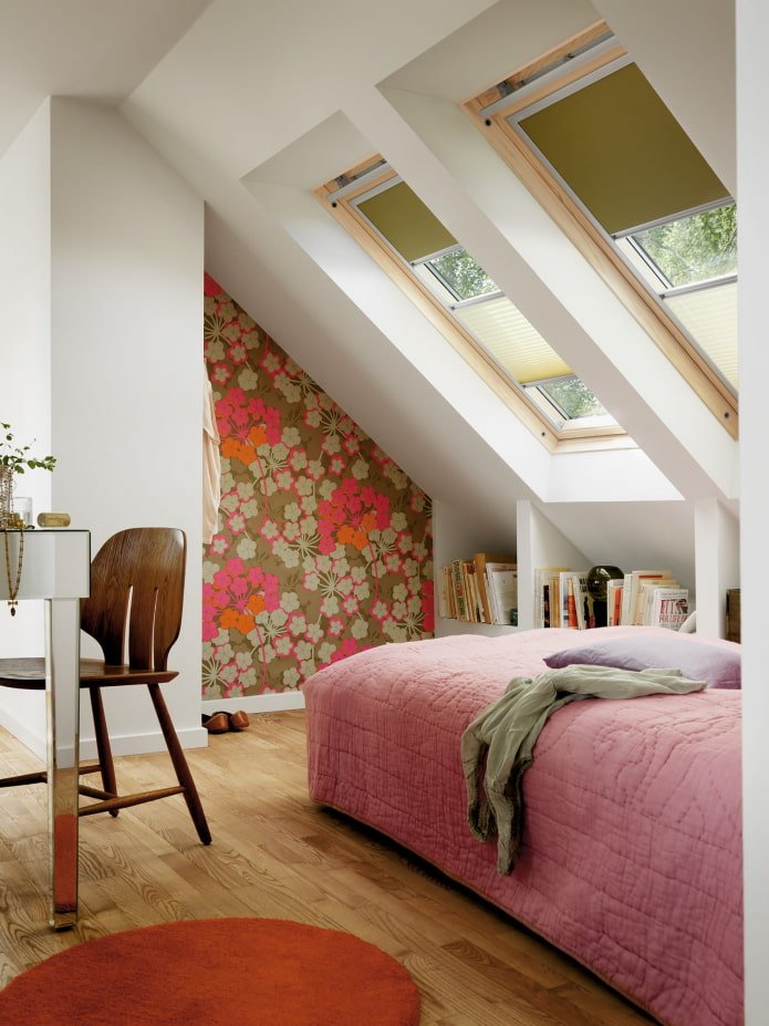 roof windows with roller blinds