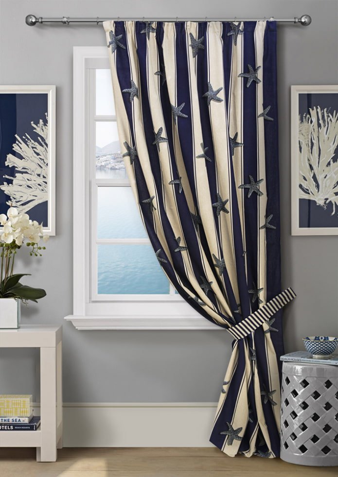 curtains with a marine theme