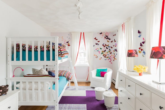 light curtains in a nursery