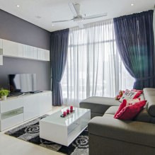 Curtains in living room: 70 stylish photo ideas in the interior-11