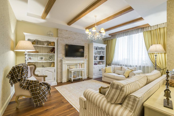 decorative stone finishing in the Provence style