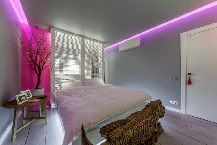 Blinds in the bedroom