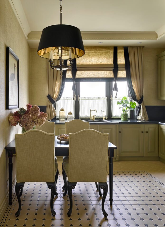 linen curtains in a classic style