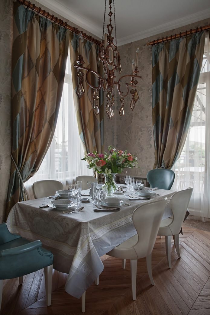 curtains with a pattern