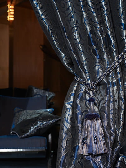 Tassels on curtains