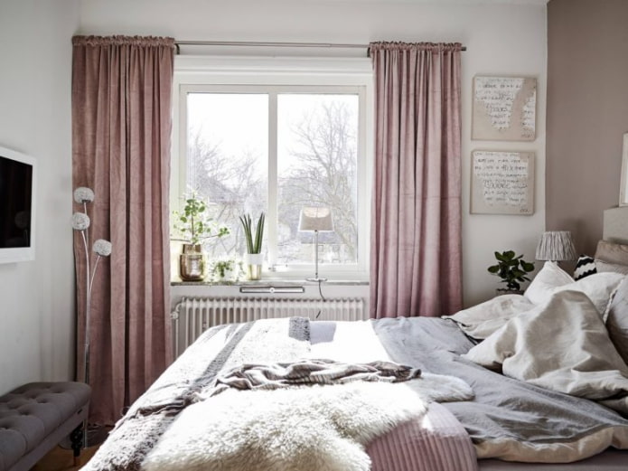 pink curtain