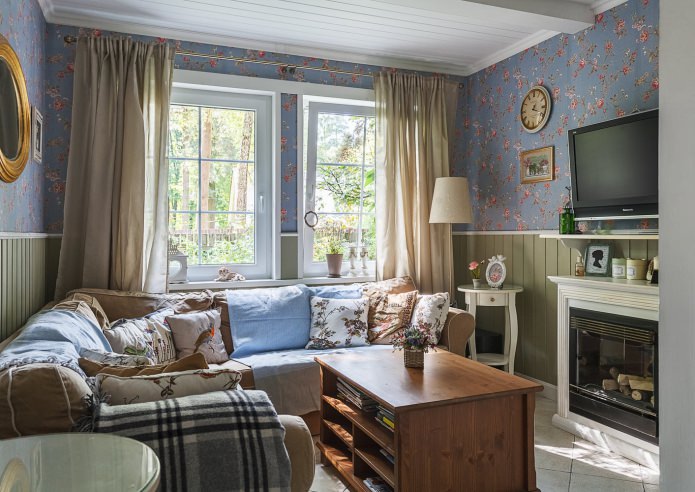 curtains in the living room