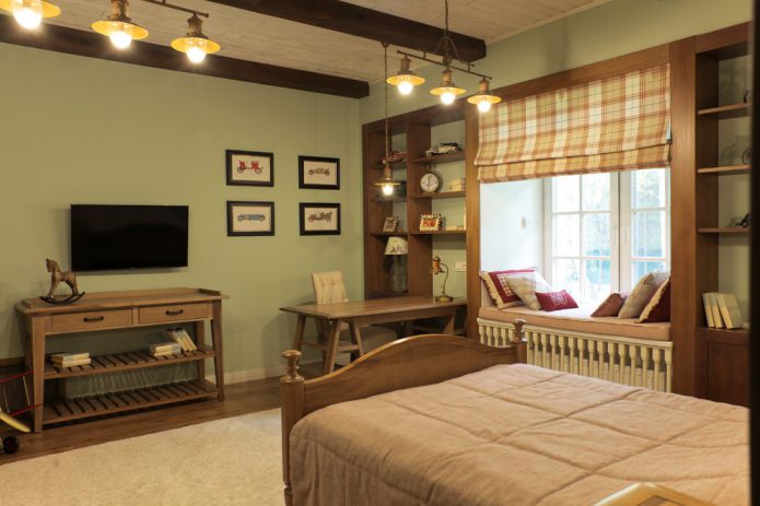 Roman blinds in the children's room
