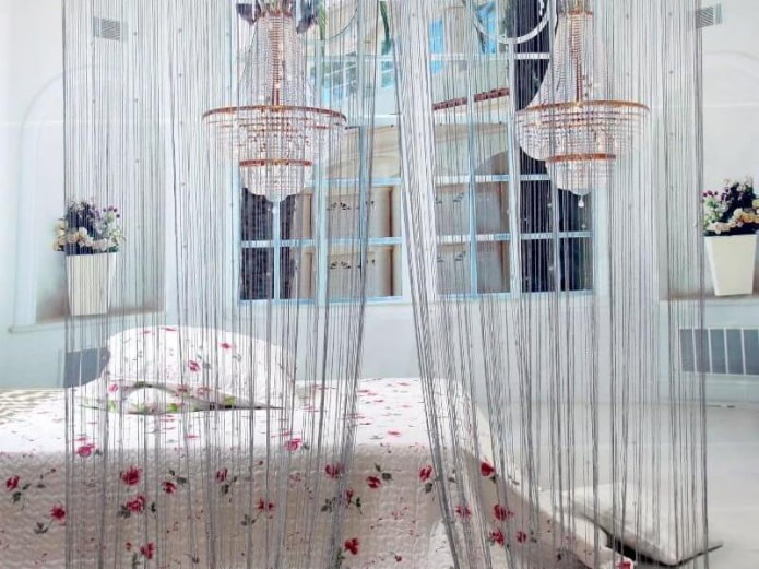 Thread curtain