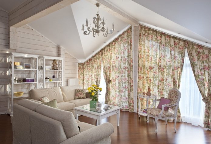 curtains with flowers