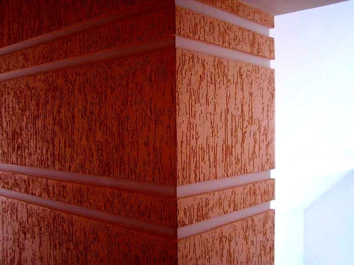 bark beetle plaster in finishing