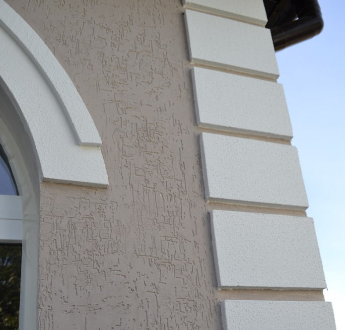 external finishing with plaster