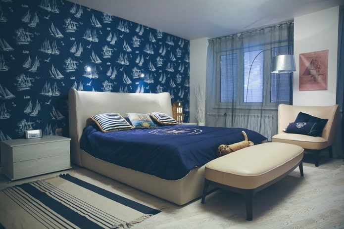 marine style in the bedroom