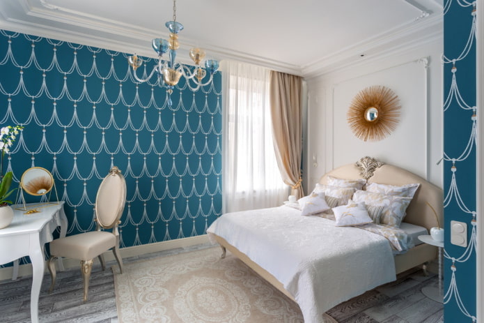 curtains for blue wallpaper