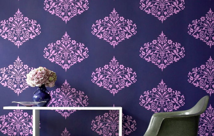 Blue and purple wallpaper