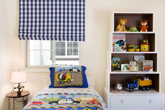checkered curtains
