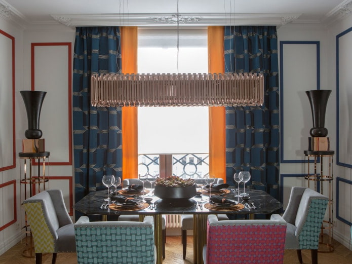blue-orange curtains